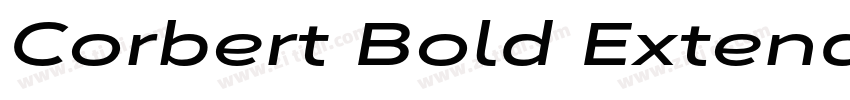 Corbert Bold Extende字体转换
